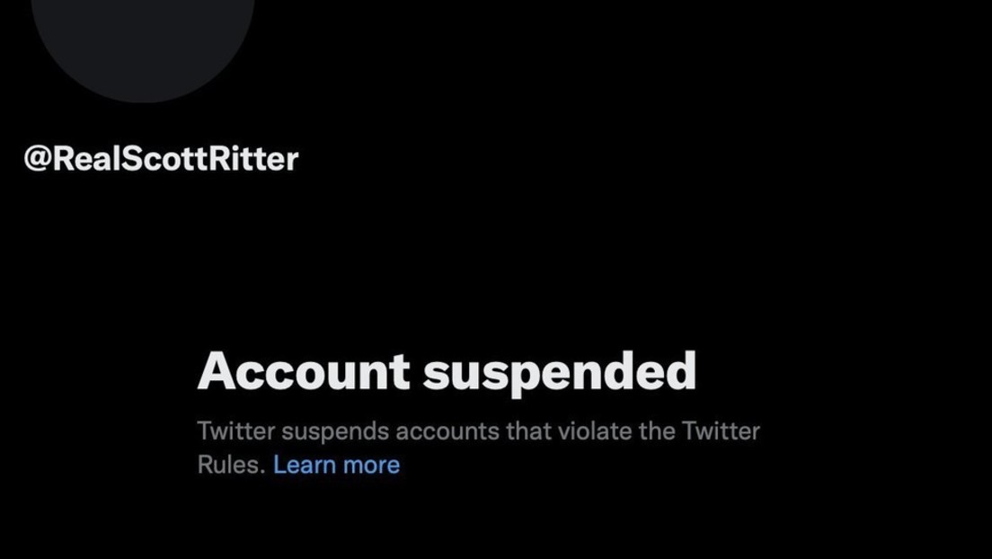 Erst gesperrt, dann wieder freigeschaltet: Ex-US-Offizier Scott Ritter und sein Twitter-Ärger