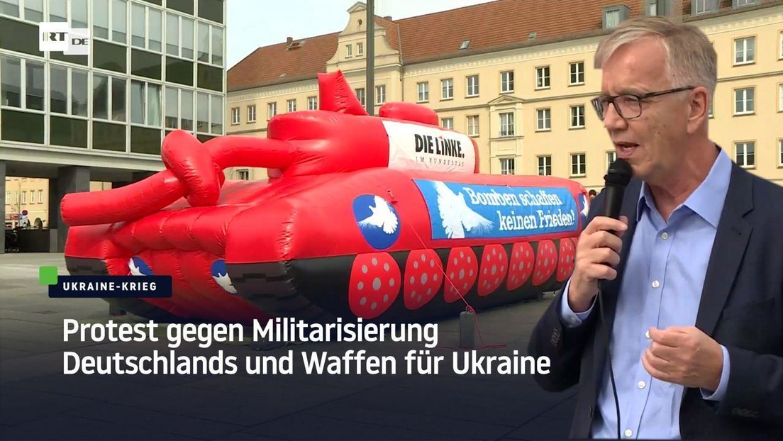 Neubrandenburg: Protest gegen Militarisierung Deutschlands und Waffen für Ukraine