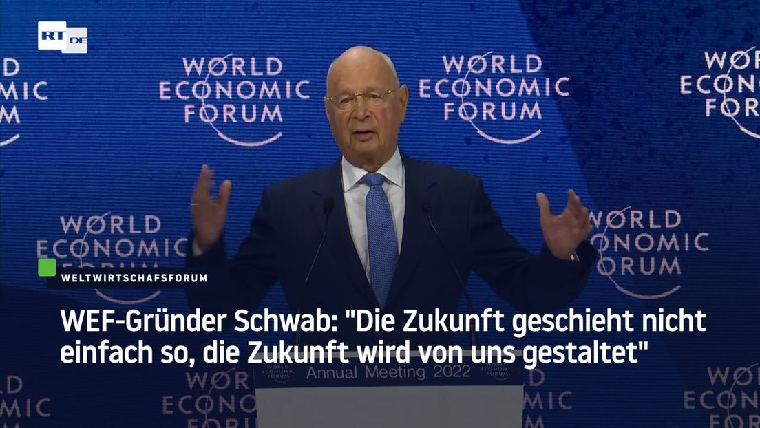 WEF-Gründer Schwab: "Die Zukunft geschieht nicht einfach so, die Zukunft wird von uns gestaltet"