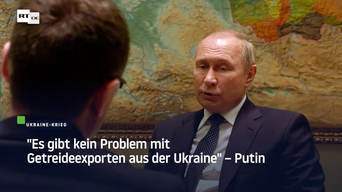 "Es gibt kein Problem mit Getreideexporten aus der Ukraine" – Putin