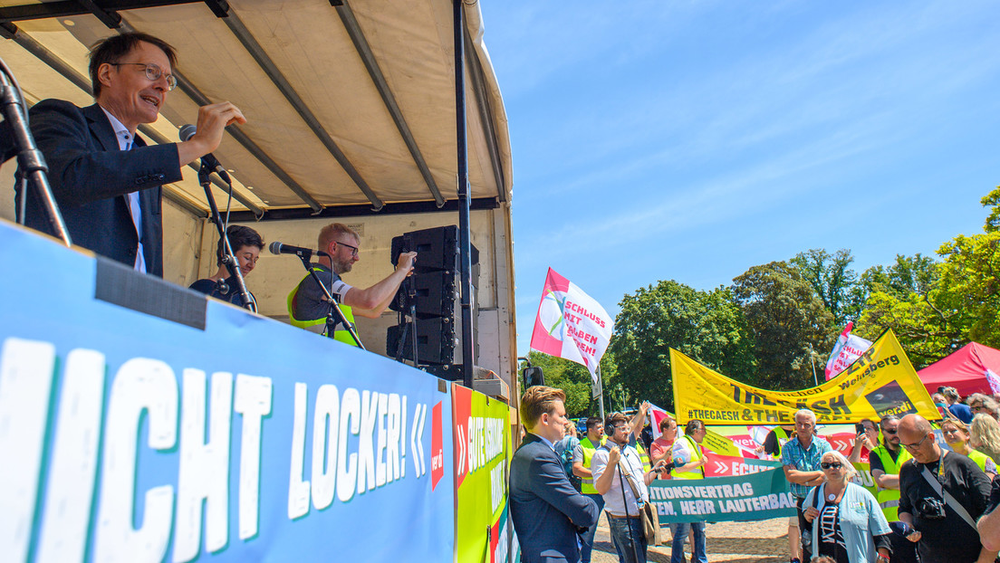 Nichts geleistet?  Demo-Redner Lauterbach beschimpft und spaltet protestierendes Pflegepersonal