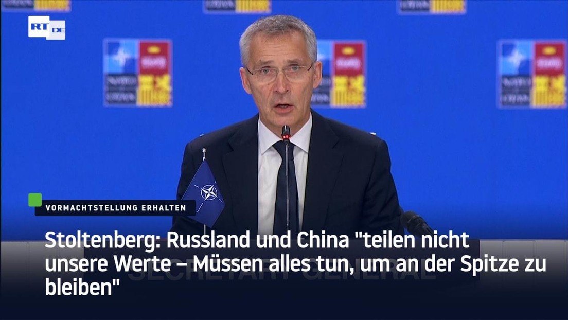 NATO-Chef Stoltenberg: Russland und China "teilen nicht unsere Werte"