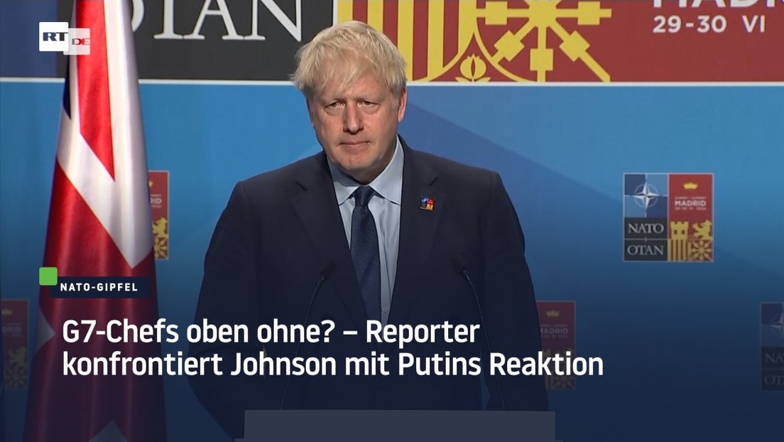 G7-Chefs oben ohne? – Reporter konfrontiert Johnson: "Putin hat zurückgeschlagen"