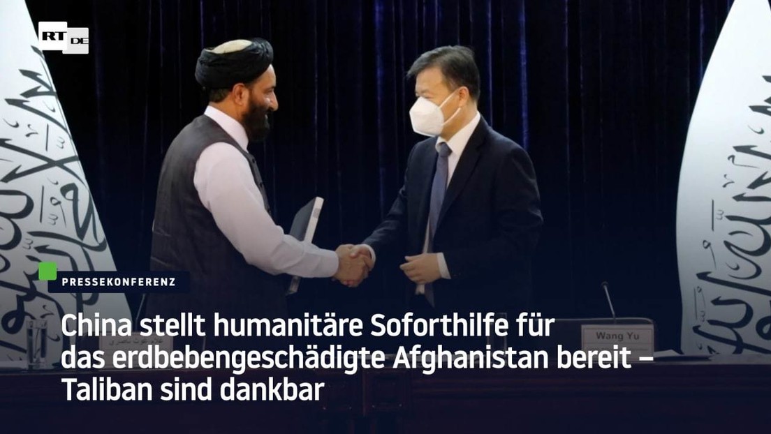 China stellt humanitäre Hilfe für das erdbebengeschädigte Afghanistan bereit – Taliban sind dankbar