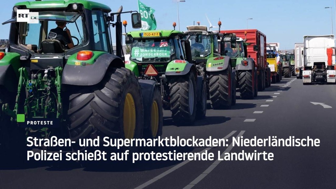 Straßen- und Supermarktblockaden: Niederländische Polizei schießt auf protestierende Landwirte