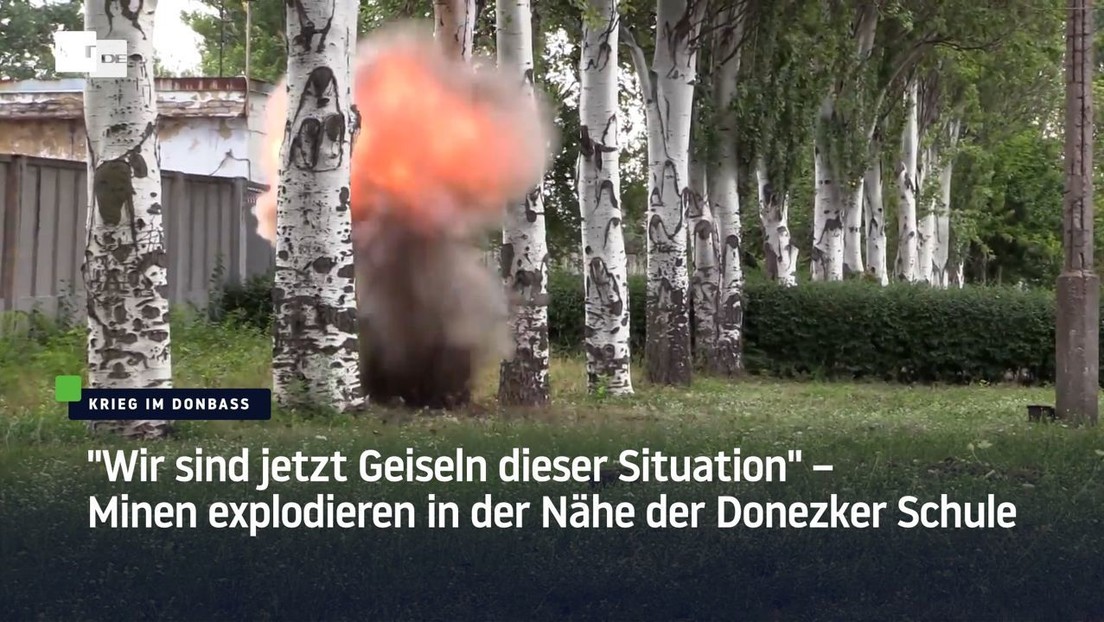 "Wir sind jetzt Geiseln dieser Situation" – Minen explodieren in der Nähe der Donezker Schule