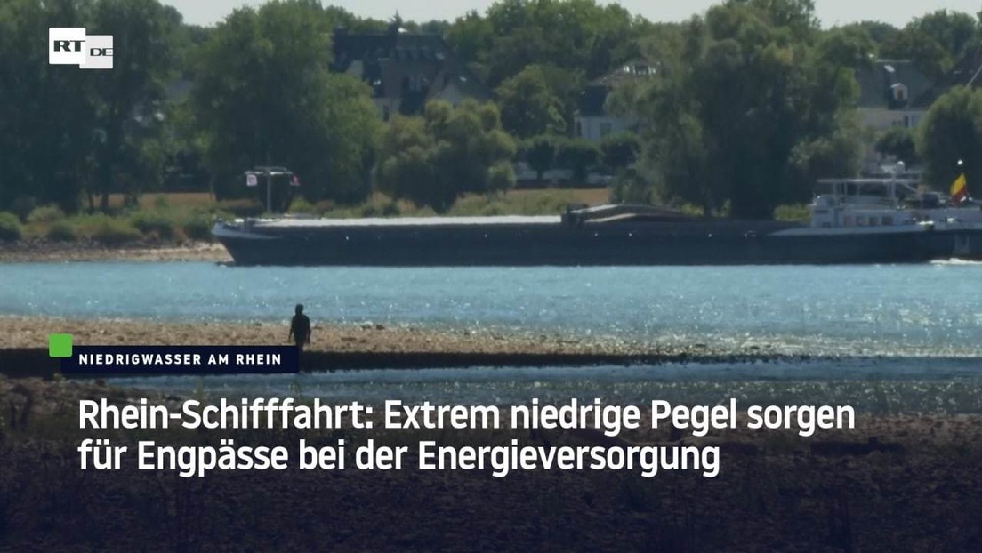 Rhein-Schifffahrt: Extrem niedrige Pegel sorgen für Engpässe bei der Energieversorgung