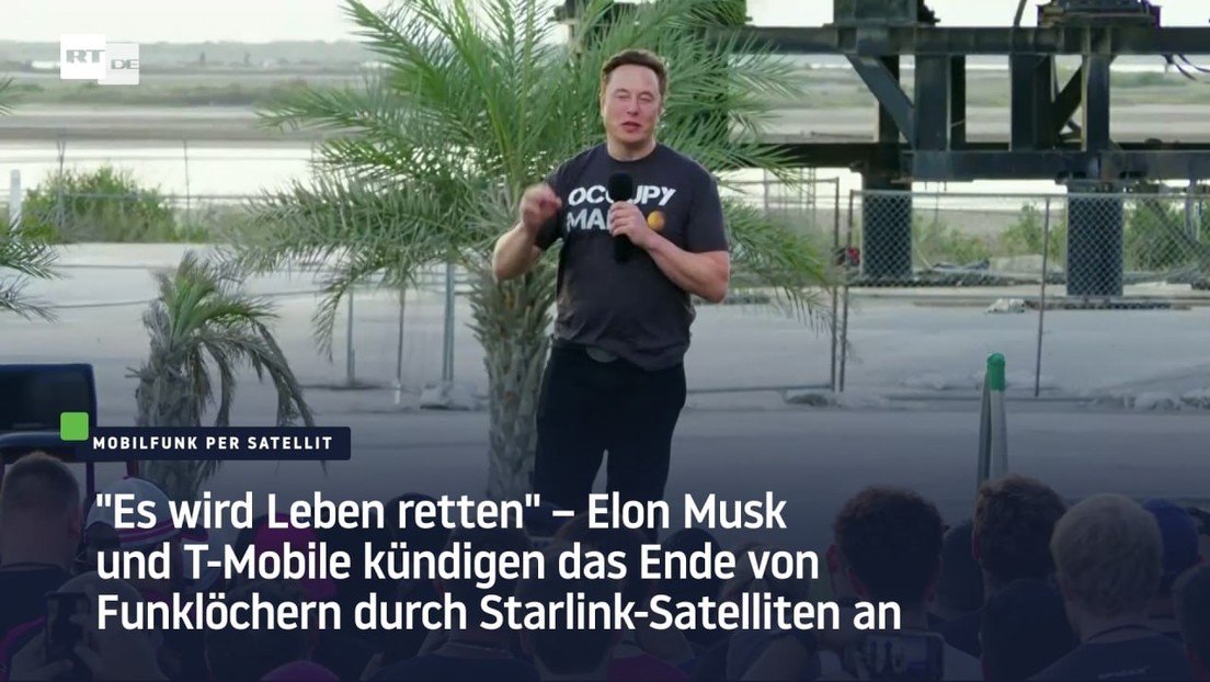 Elon Musk und T-Mobile kündigen das Ende von Funklöchern durch Starlink-Satelliten an