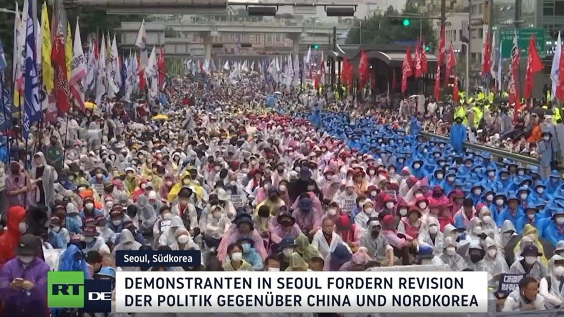 Tausende Südkoreaner demonstrieren für Frieden mit Nordkorea und China