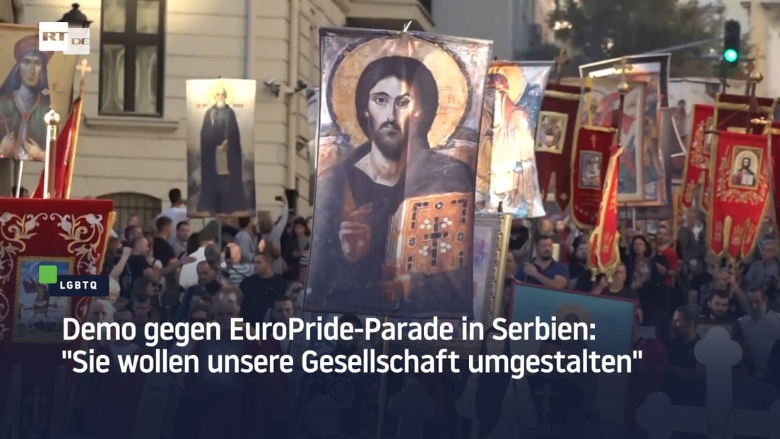 Demo gegen EuroPride-Parade in Serbien: "Sie wollen unsere Gesellschaft umgestalten"