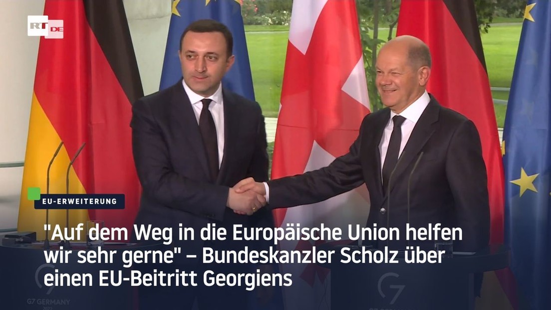 "Auf dem Weg in die Europäische Union helfen wir sehr gerne" – Bundeskanzler Scholz zu Georgien