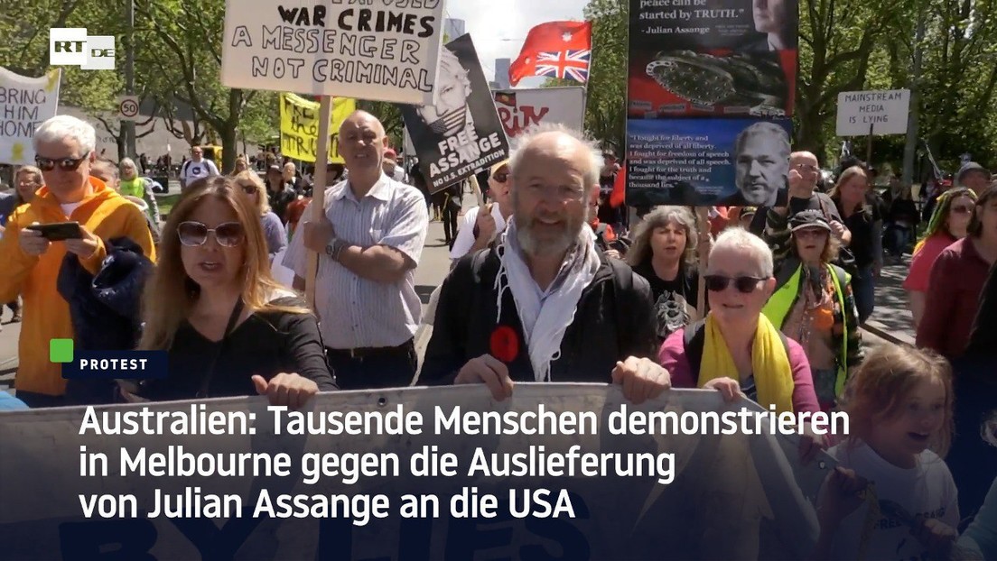 Melbourne: Tausende demonstrieren gegen Auslieferung von Julian Assange