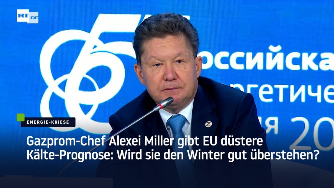 Gazprom-Chef Alexei Miller gibt EU düstere Kälte-Prognose: Wird sie den Winter gut überstehen?