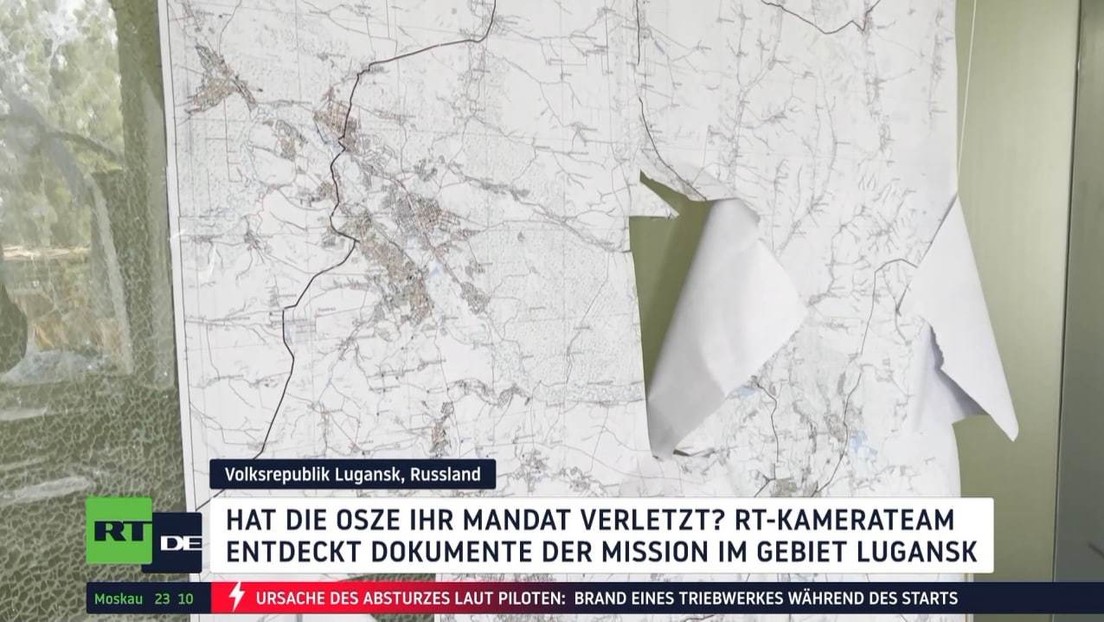 OSZE: Mandat verletzt? RT-Team entdeckt Dokumente der Mission im Gebiet Lugansk