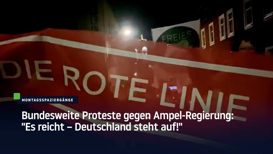 Bundesweite Proteste gegen Ampel-Regierung: "Es reicht – Deutschland steht auf!"