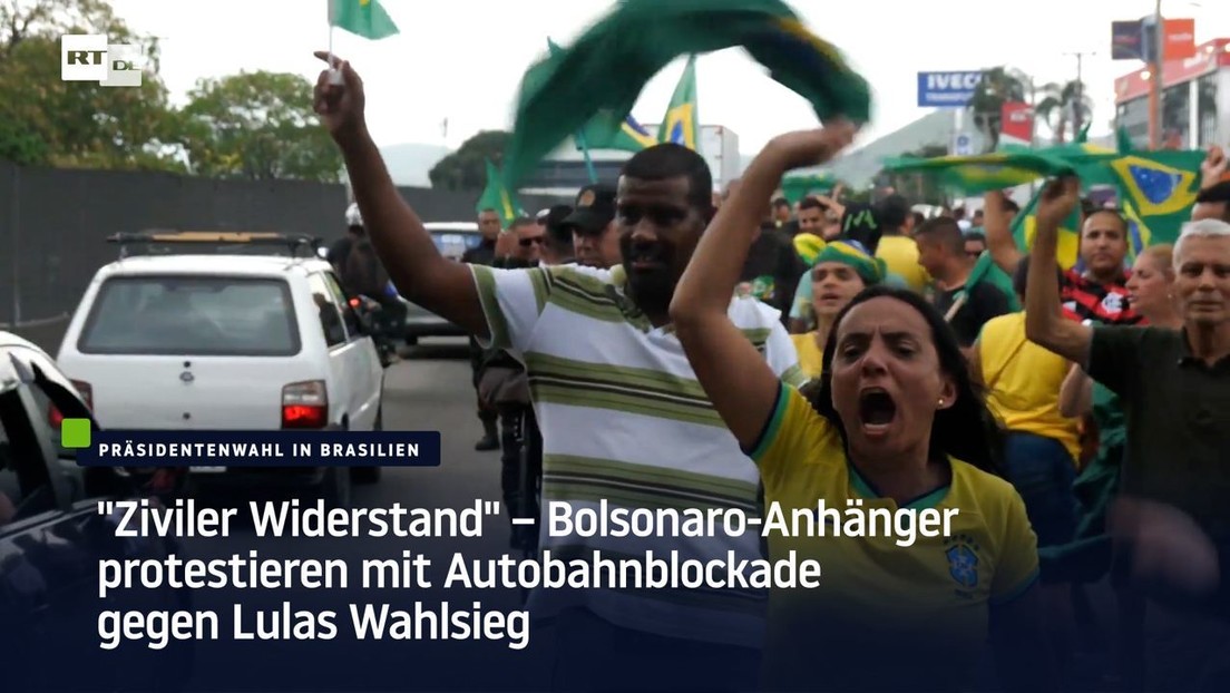 "Ziviler Widerstand" – Bolsonaro-Anhänger protestieren mit Autobahnblockade gegen Lulas Wahlsieg