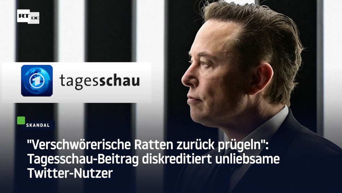 "Verschwörerische Ratten zurück prügeln": Tagesschau-Beitrag diskreditiert unliebsame Twitter-Nutzer
