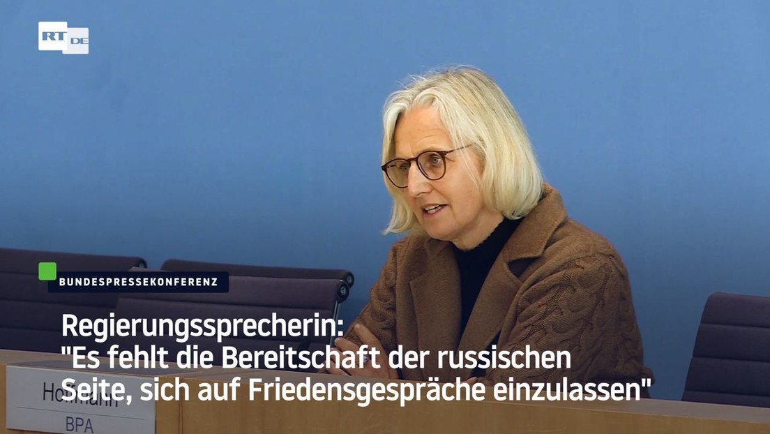 Regierungssprecherin: "Es fehlt die Bereitschaft der russischen Seite zu Friedensgesprächen"