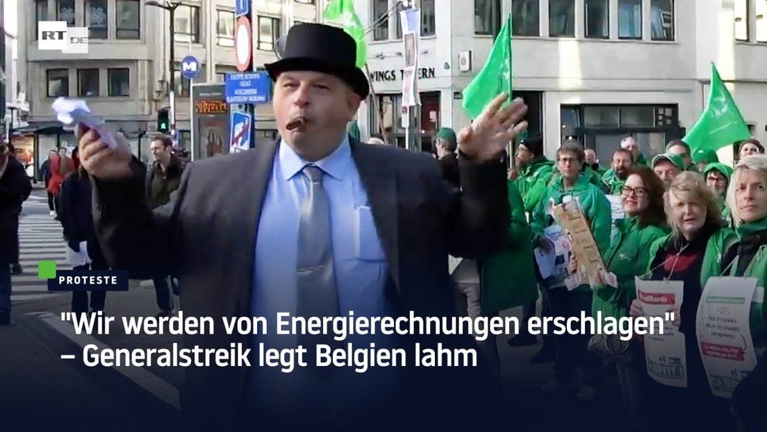 "Wir werden von Energierechnungen erschlagen" – Generalstreik legt Belgien lahm