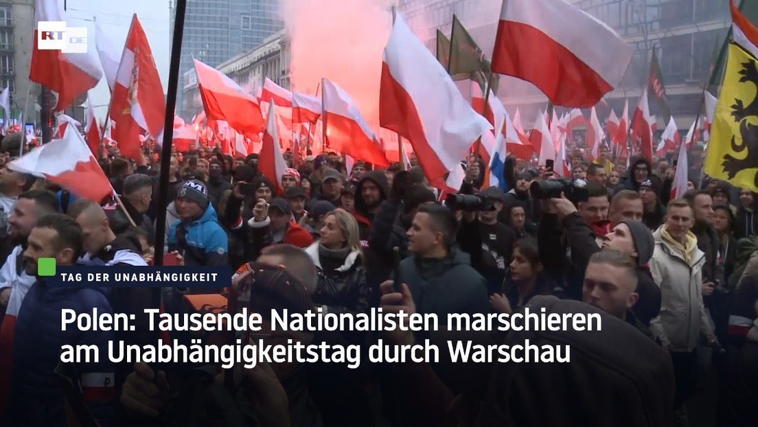 "Starke Nation – Großes Polen" – Nationalisten marschieren am Unabhängigkeitstag durch Warschau