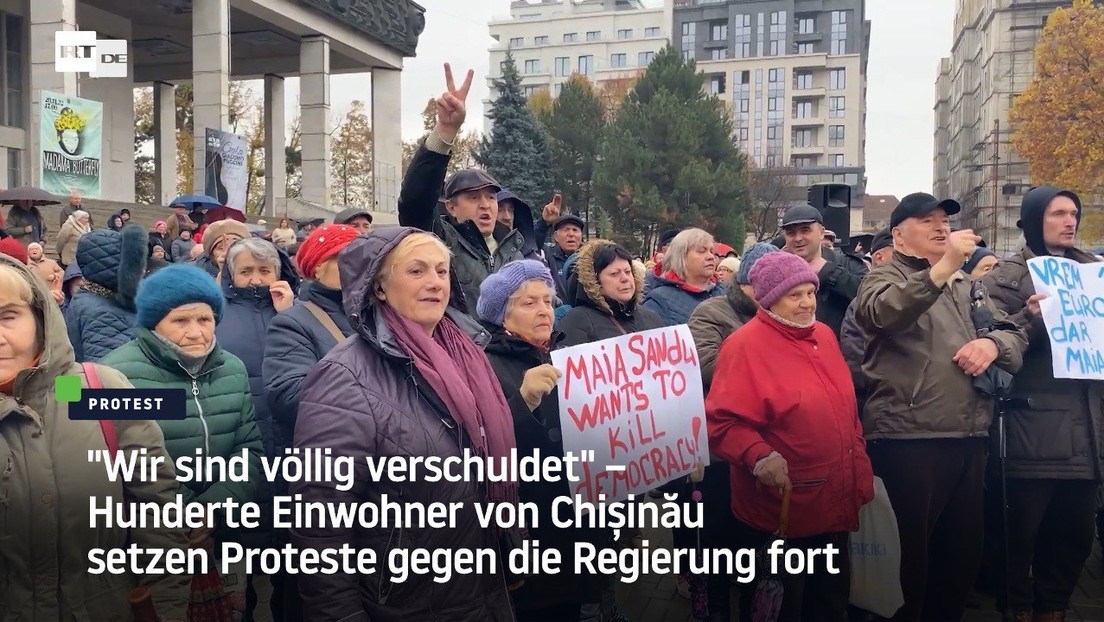 "Wir sind völlig verschuldet" – Hunderte Einwohner von Chișinău setzen Proteste gegen die Regierung