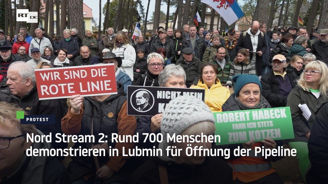 Lubmin: Demonstration für die Öffnung von Nord Stream 2