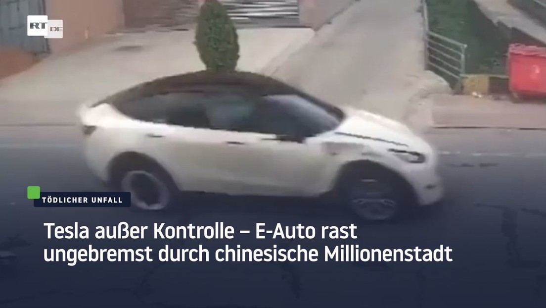 Tesla außer Kontrolle – Tesla rast ungebremst durch chinesische Millionenstadt
