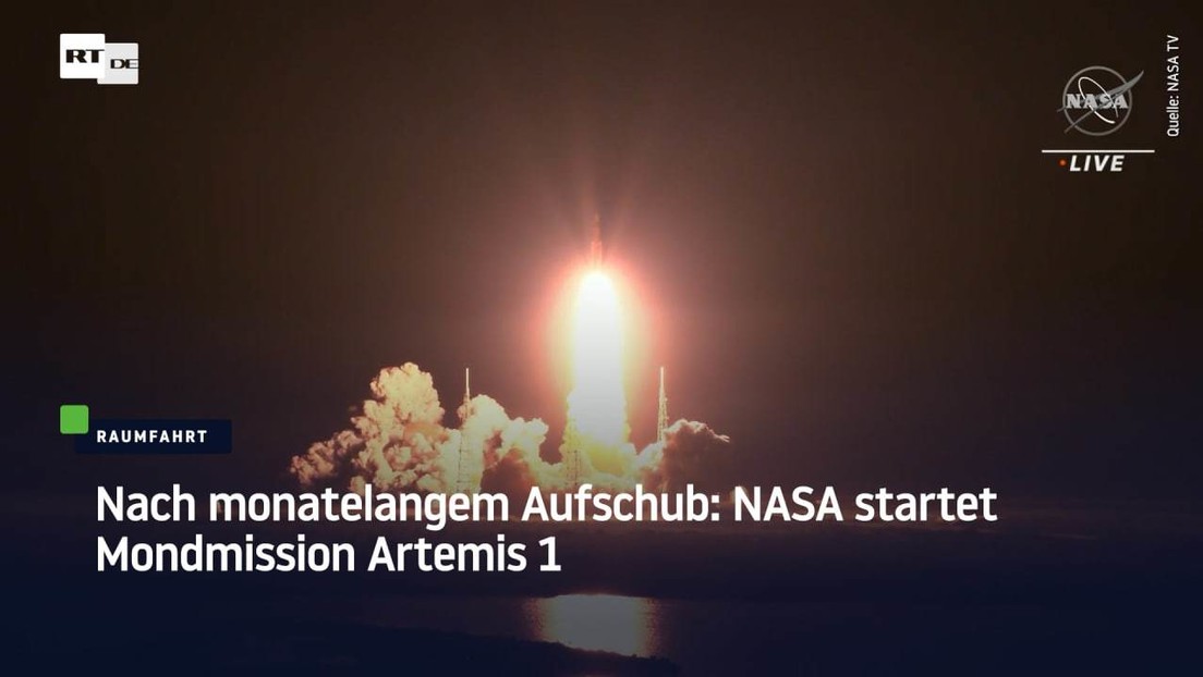 Nach monatelangem Aufschub: NASA startet Mondmission Artemis 1