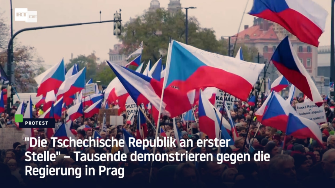 "Die Tschechische Republik an erster Stelle" – Tausende demonstrieren gegen die Regierung in Prag