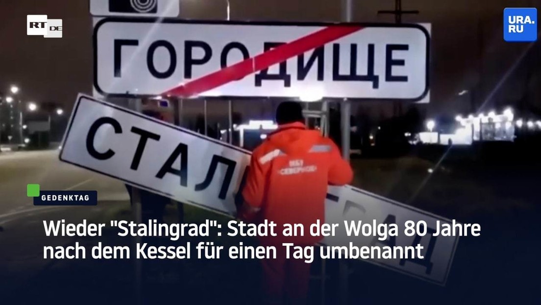 Wieder "Stalingrad": Stadt an der Wolga 80 Jahre nach dem Kessel für einen Tag umbenannt