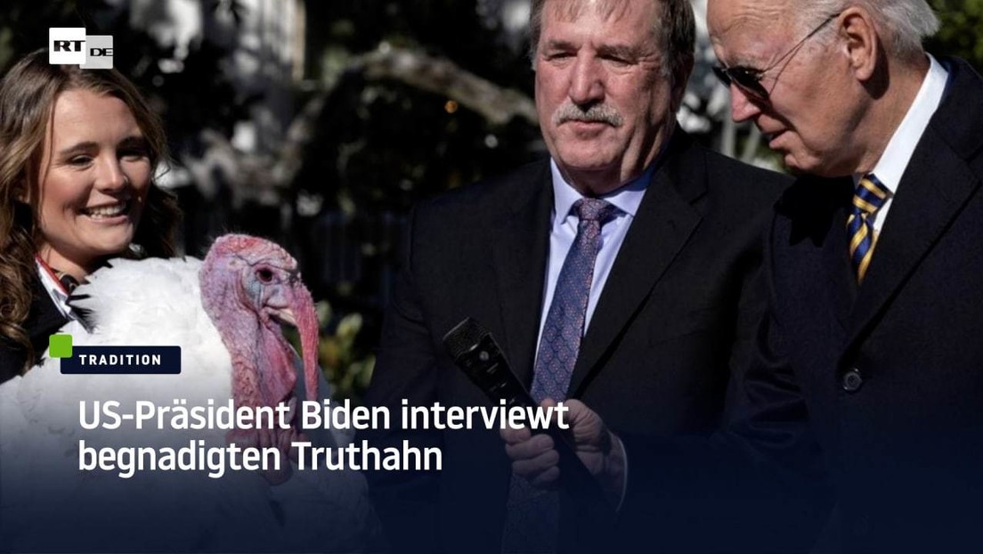 US-Präsident Biden interviewt begnadigten Truthahn