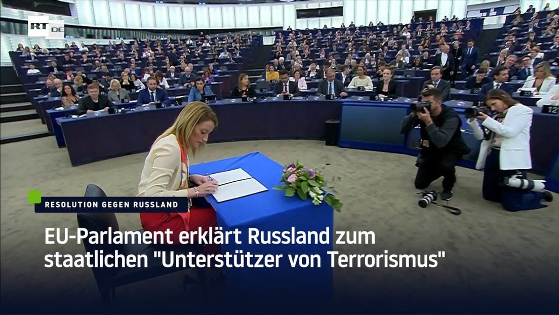 EU-Parlament erklärt Russland zum staatlichen "Unterstützer von Terrorismus"