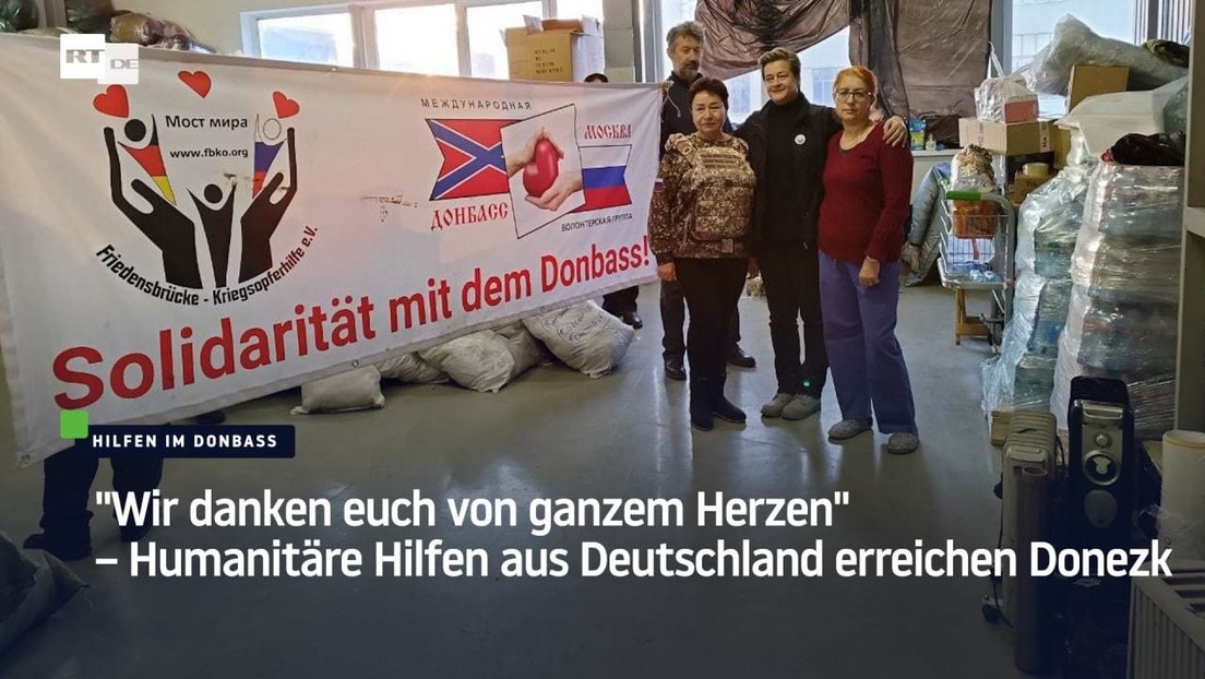 "Wir danken euch von ganzem Herzen" - Humanitäre Hilfe aus Deutschland erreicht Donezk