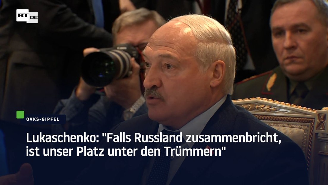 Lukaschenko: "Falls Russland zusammenbricht, ist unser Platz unter den Trümmern"