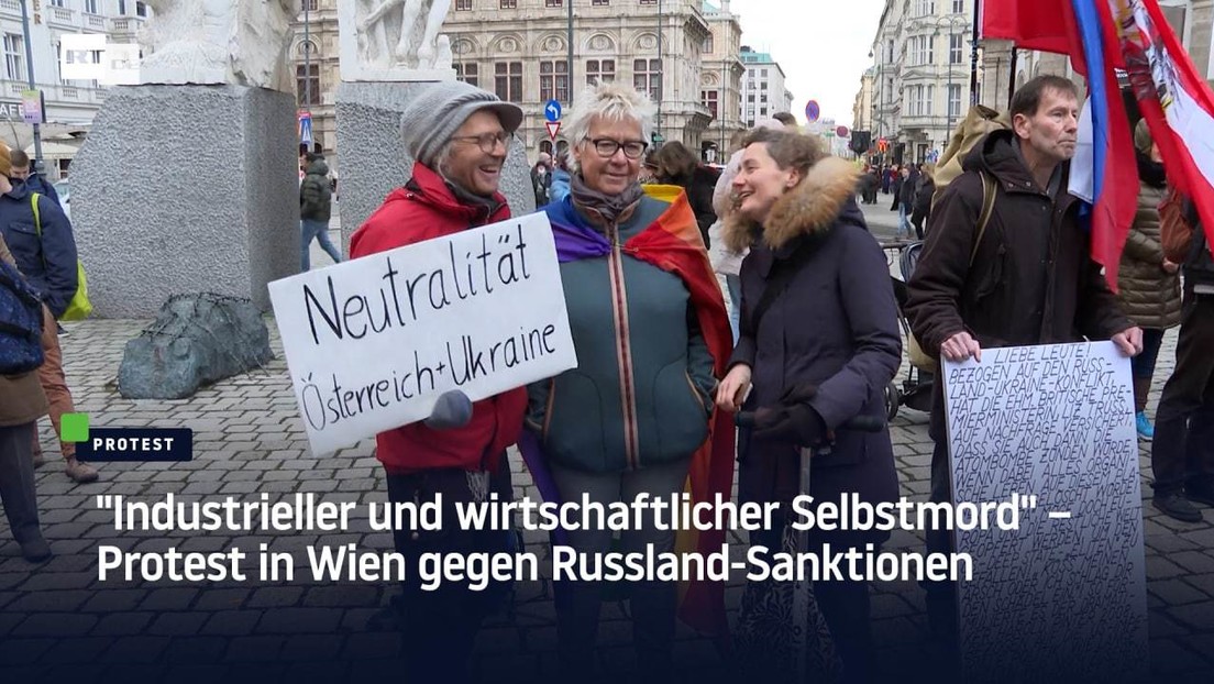 "Industrieller und wirtschaftlicher Selbstmord" – Protest in Wien gegen Russland-Sanktionen