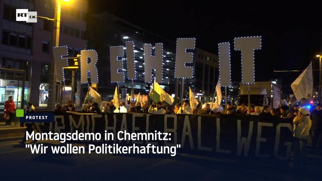 Montagsdemo in Chemnitz: "Wir wollen Politikerhaftung"