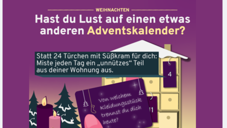 Krisen- und Insolvenzticker – Adventsgrüße vom Zeitgeist: WDR-Format empfiehlt "Ausmistkalender"