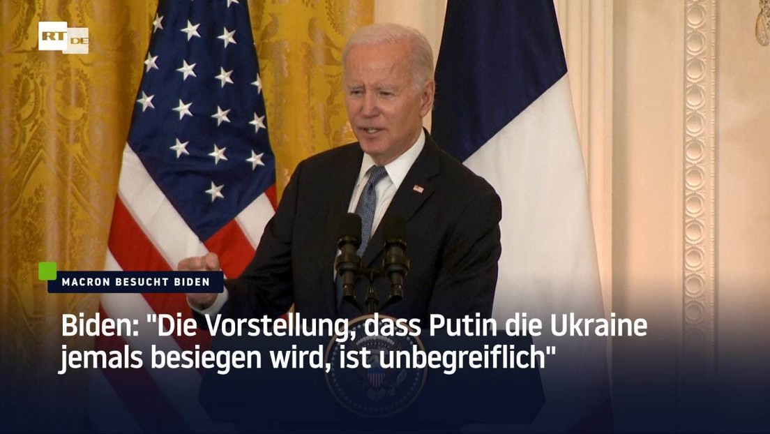 Biden: "Die Vorstellung, dass Putin die Ukraine jemals besiegen wird, ist unbegreiflich"