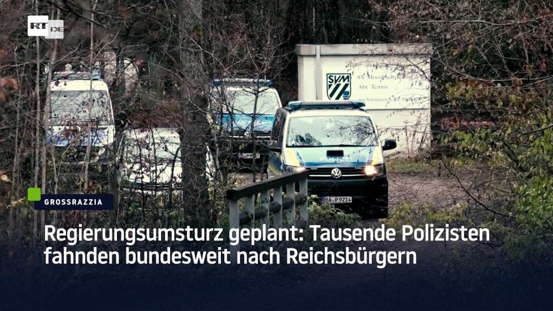 Regierungsumsturz geplant: Tausende Polizisten fahnden bundesweit nach Reichsbürgern