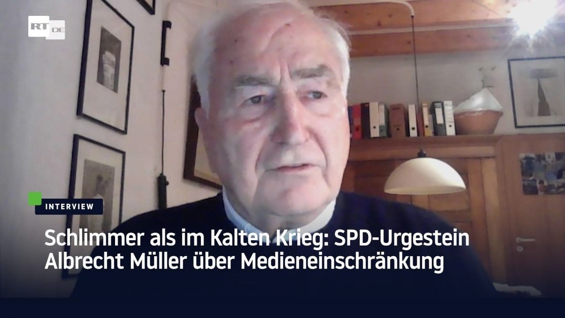 Schlimmer als im Kalten Krieg: SPD-Urgestein Albrecht Müller über Medieneinschränkung