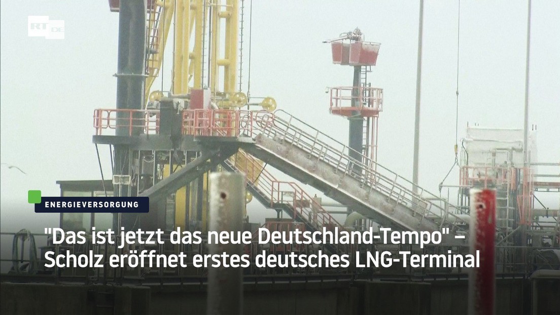 "Das ist jetzt das neue Deutschland-Tempo" – Scholz eröffnet erstes deutsches LNG-Terminal