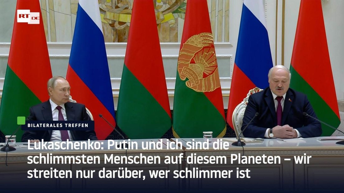 Lukaschenko: Putin und ich sind die schlimmsten Menschen auf diesem Planeten