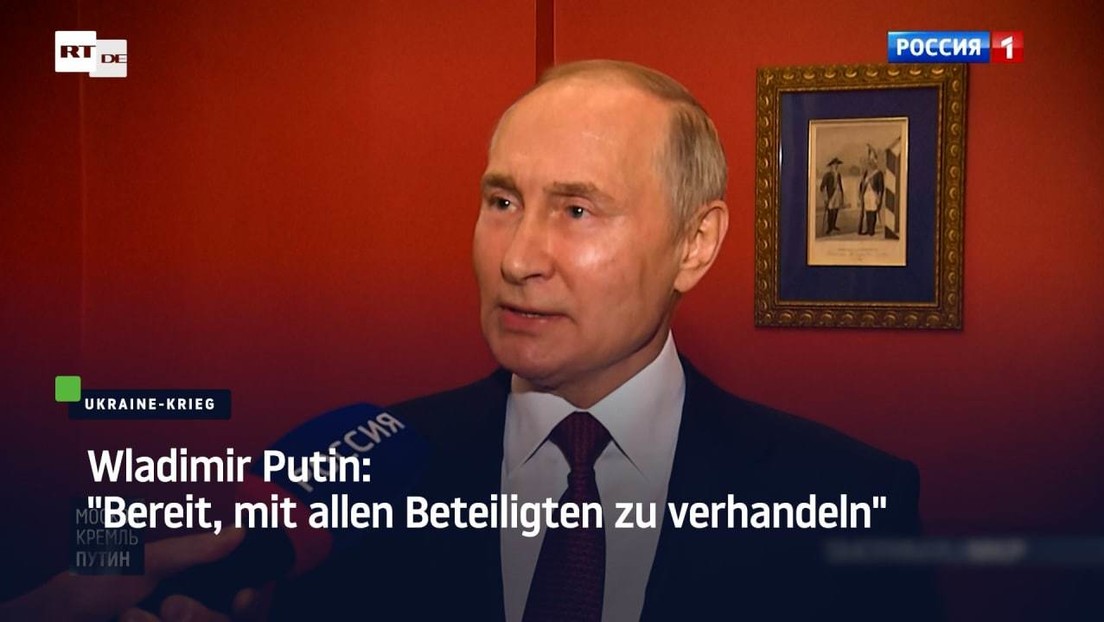 Wladimir Putin: "Bereit, mit allen Beteiligten zu verhandeln"