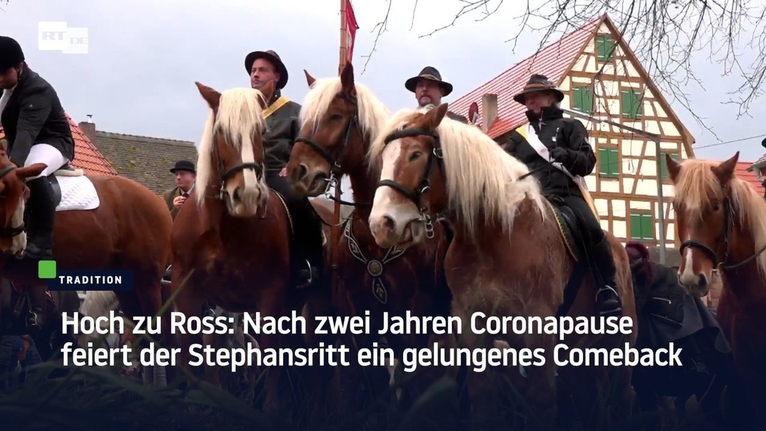 Hoch zu Ross: Nach zwei Jahren Coronapause feiert der Stephansritt ein gelungenes Comeback