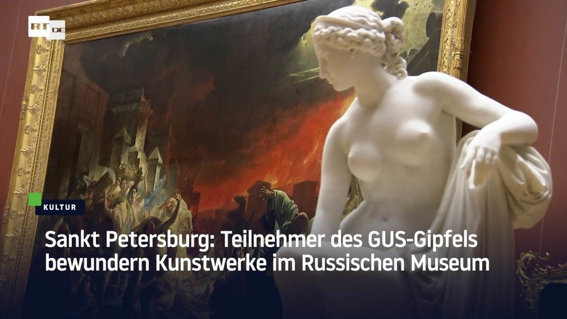 Sankt Petersburg: Teilnehmer des GUS-Gipfels bewundern Kunstwerke im Russischen Museum
