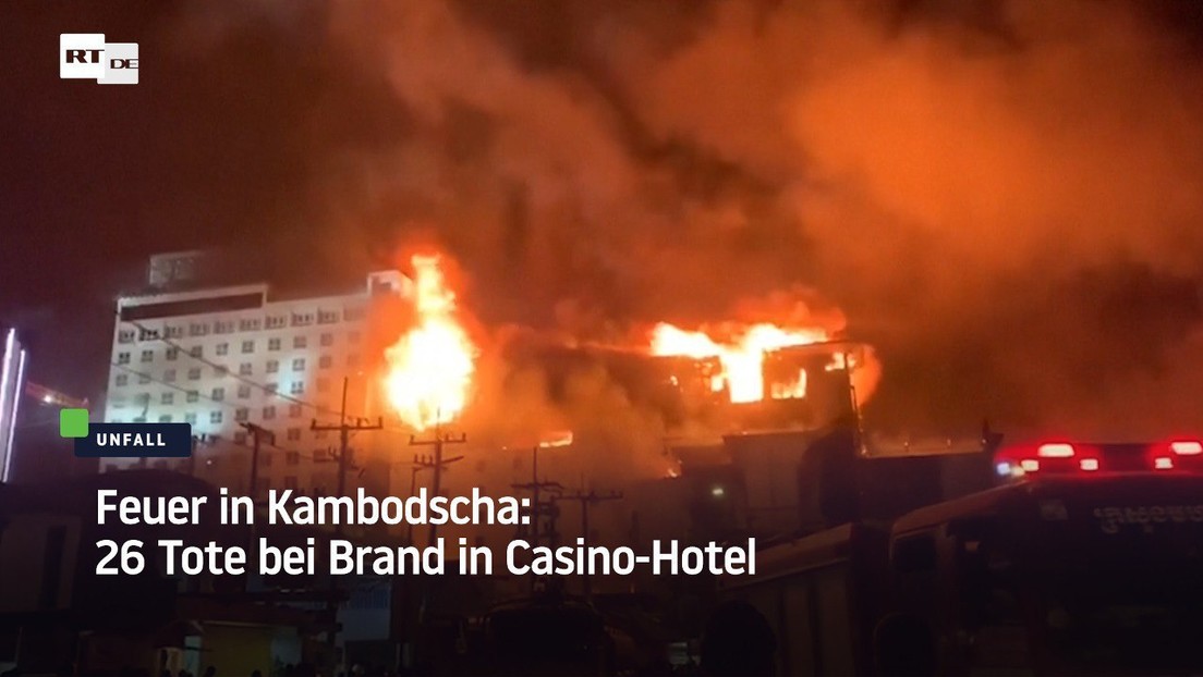 Kambodscha: 26 Tote bei Brand in Casino-Hotel