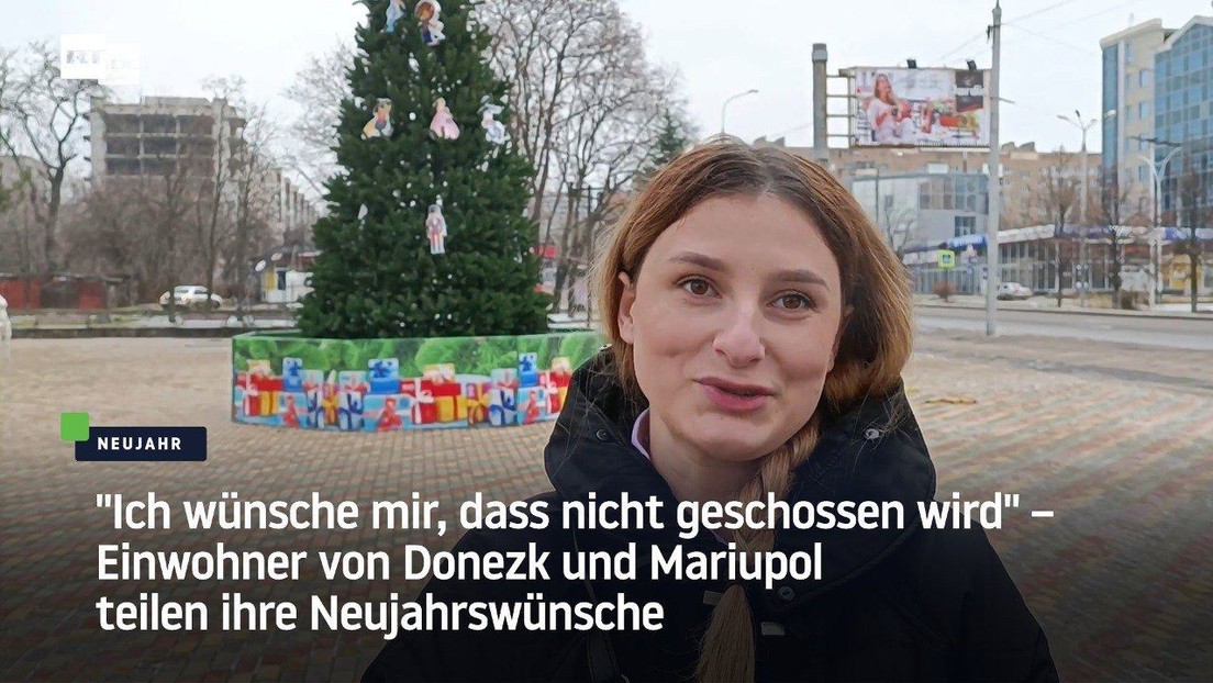 "Ich wünsche mir, dass nicht geschossen wird" – Einwohner von Donezk teilen Neujahrswünsche