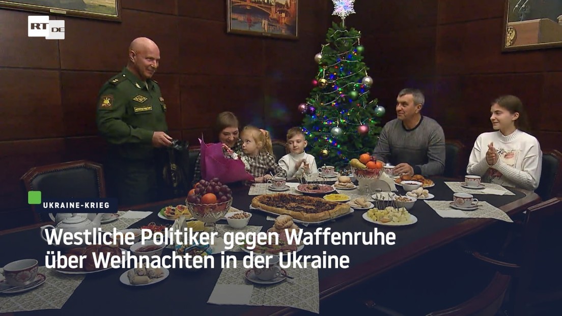 Westliche Politiker gegen Waffenruhe über Weihnachten in der Ukraine