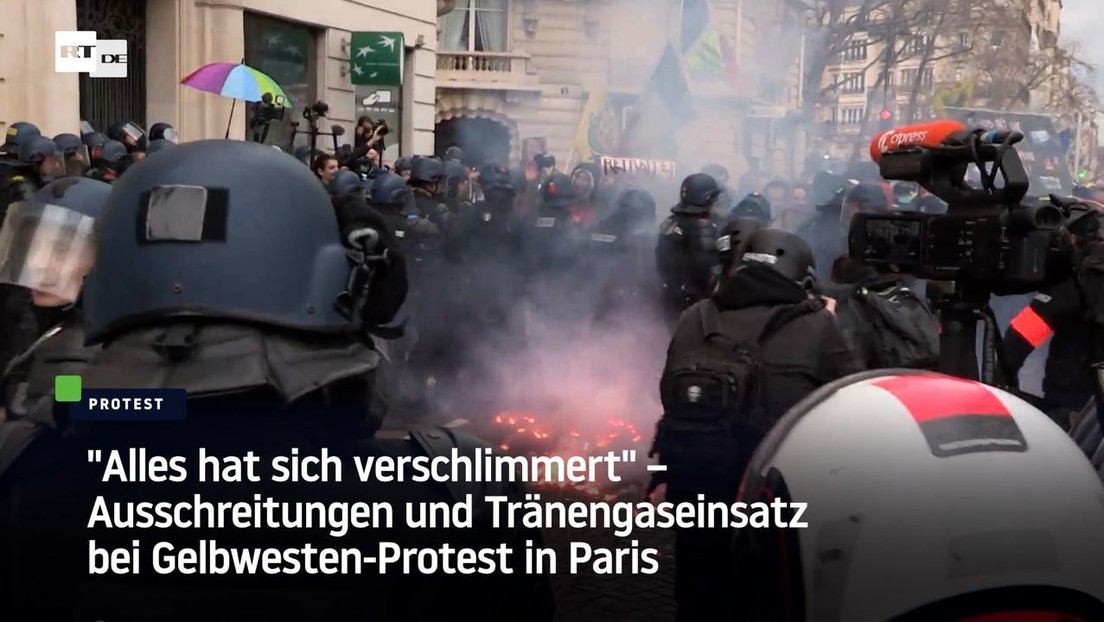 "Alles hat sich verschlimmert" – Ausschreitungen und Tränengas bei Gelbwesten-Protest in Paris