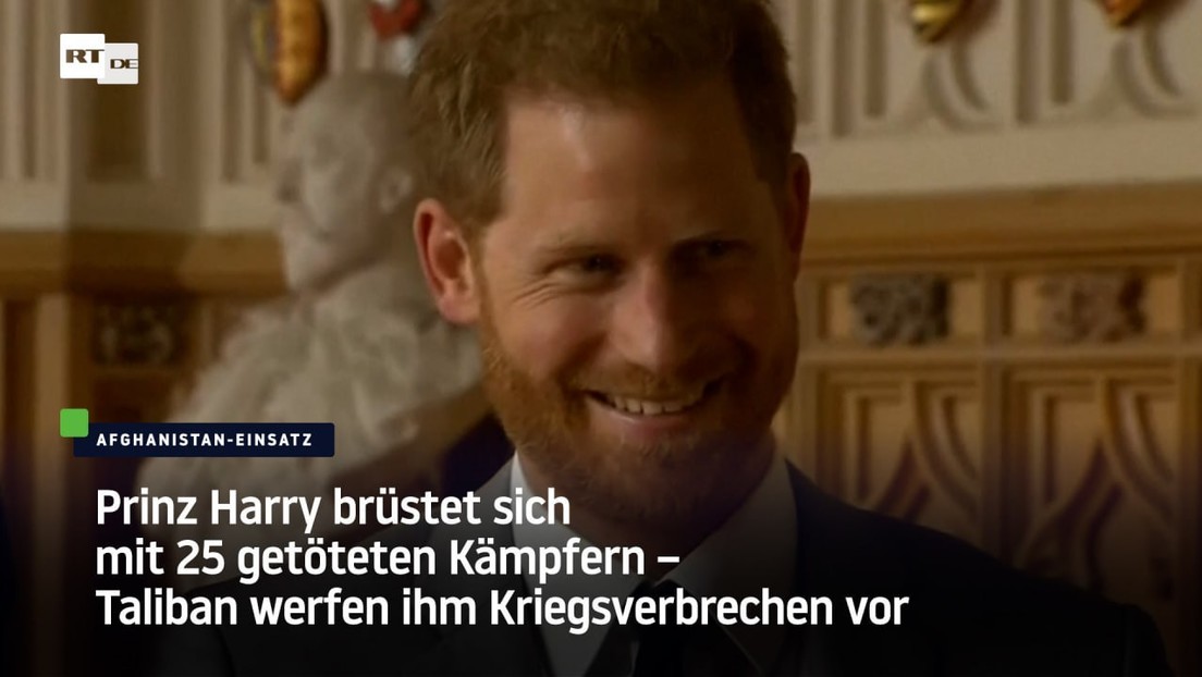 Prinz Harry brüstet sich mit 25 getöteten Kämpfern – Taliban werfen ihm Kriegsverbrechen vor
